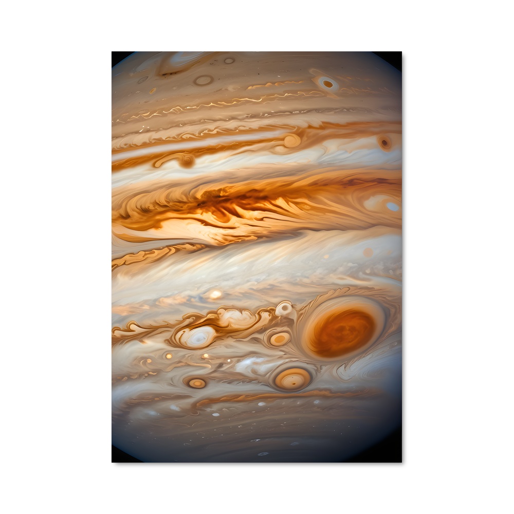 Poster Jupiter mystérieuse tempête rouge